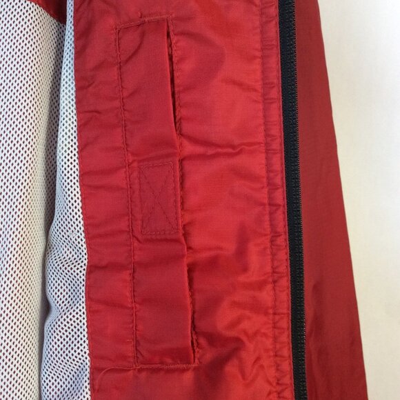 Champs Sport Full Zipper Closure Red Windbreaker Jacket Size XL - Picture 6 of 7